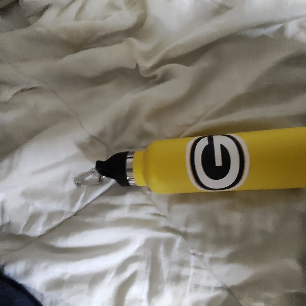 Yellow Water Bottle with Logo